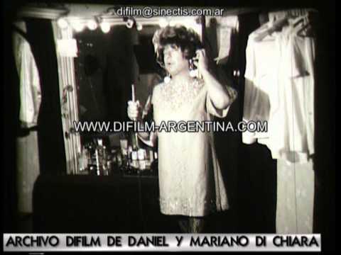 Jose Marrone con Norma Pons y Mimi Pons en los cam...