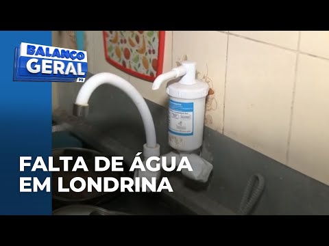 Falta de água afeta moradores de diversos bairros de Londrina