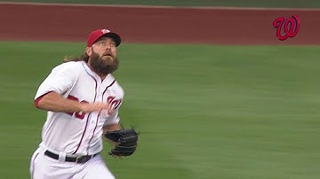NYM@WSH: Werth makes a nice sliding catch in right