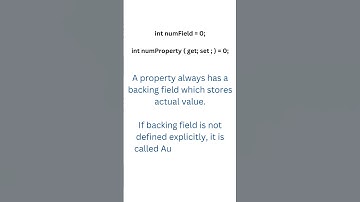 fields vs. properties in CSharp #shorts