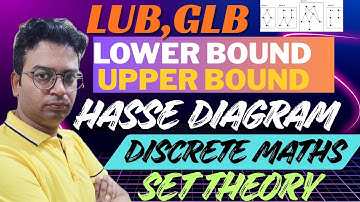 Discrete maths|Hasse diagram|upper bound|lower bound|Greater lower bound|Least upper bound|#discrete