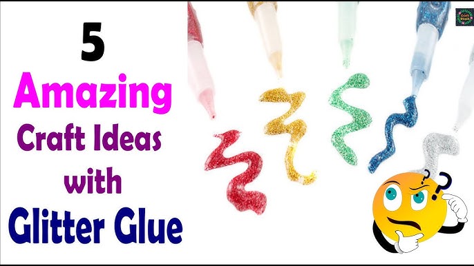 Glitter Glue Craft Idea: Rainbow Sparkle