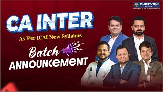 ?Get Ready For CA Inter Classes New Batch Announcement | CA Classes In Pune | Enroll Now??