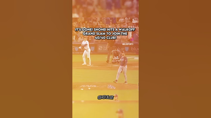 Shohei Ohtani hits a walk off GRAND SLAM to join the 40/40 club #shorts