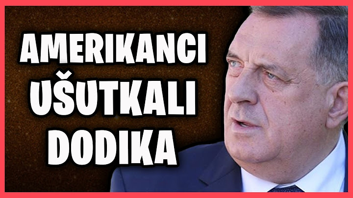 MILORAD DODIK - AMERIKANCI UŠUTKALI DODIKA