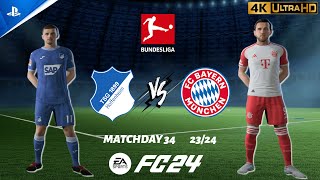 FC 24 - Hoffenheim vs. Bayern | Bundesliga Matchday 34 23/24 | PS5 [4K 60FPS]