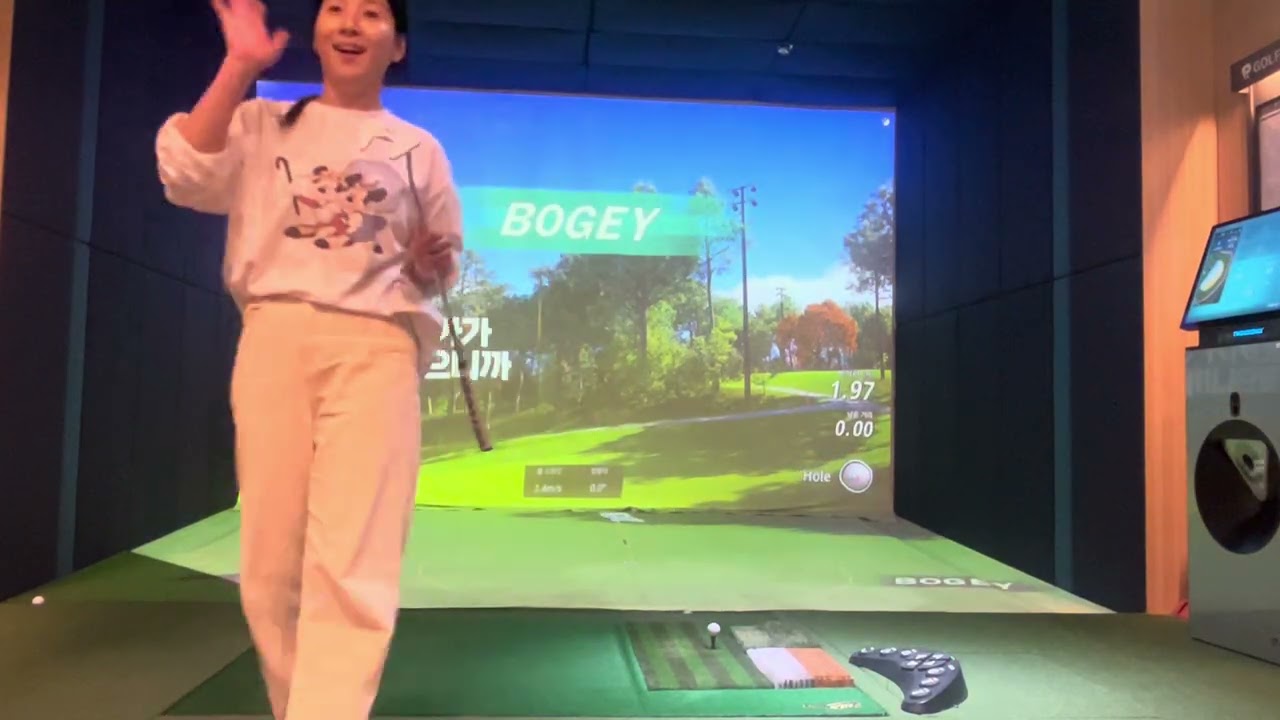 ⛳️스크린 명랑골프(2ROUND)🏌️‍♀️🏌🏻🏌🏼‍♂️🏌🏻15~16HOLE