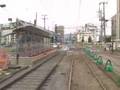 広島電鉄宇品線軌道移設　（Tram track in Hiroshima city) の動画、YouTube動画。