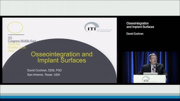 Osseointegration and Implant Surfaces | David L. Cochran