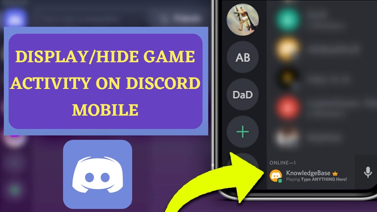 How to Display/Hide Game Activity on Discord Mobile, Discord Activity  Status