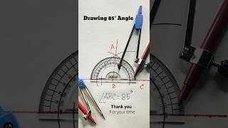 How to construct 85 degree angle | drawing 85 degree angle #shorts #drawing #geometry #trending Profile