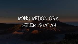 Wong Wedok Ora Gelem Ngalah