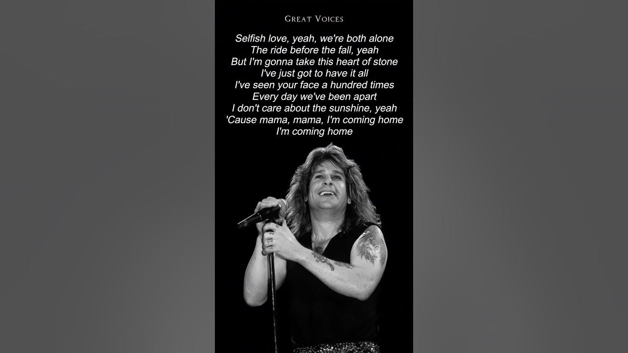 Mama, I'm Coming Home - OZZY OSBOURNE (Isolated Vocals + Lyrics) #ozzyosbourne #mamaimcominghome