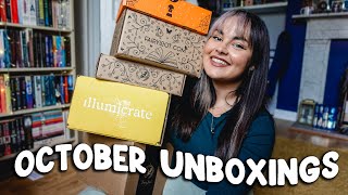October Book Unboxing! Illumicrate, Fairyloot, Locked Library, & Special Editions! 2023