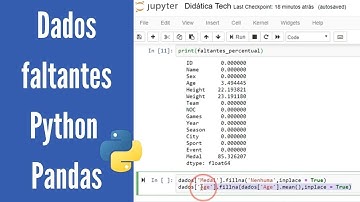 Como lidar com dados faltantes (NaN) em um Dataset (Python para machine learning - Aula 22)