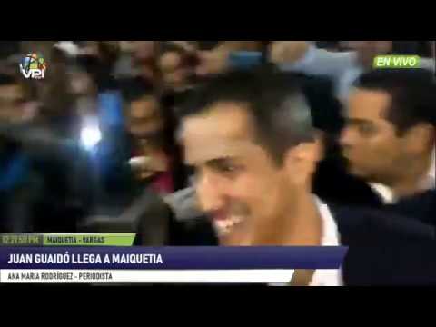 EN VIVO - Juan Guaidó llega a Maiquetia