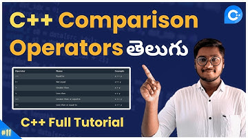 Comparison Operator in C++ in Telugu Tutorial | Operators in C++ in Telugu 2024 | C++ Full Tutorial