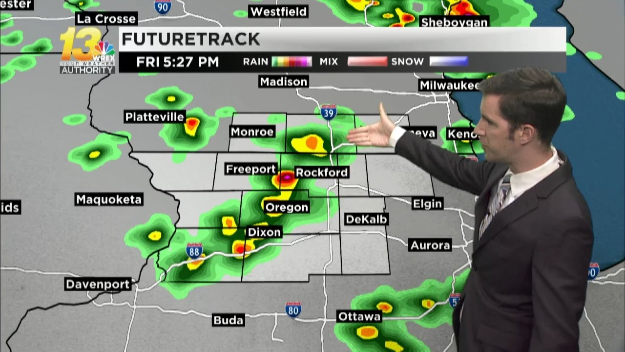 Scattered storms slide in this evening - YouTube