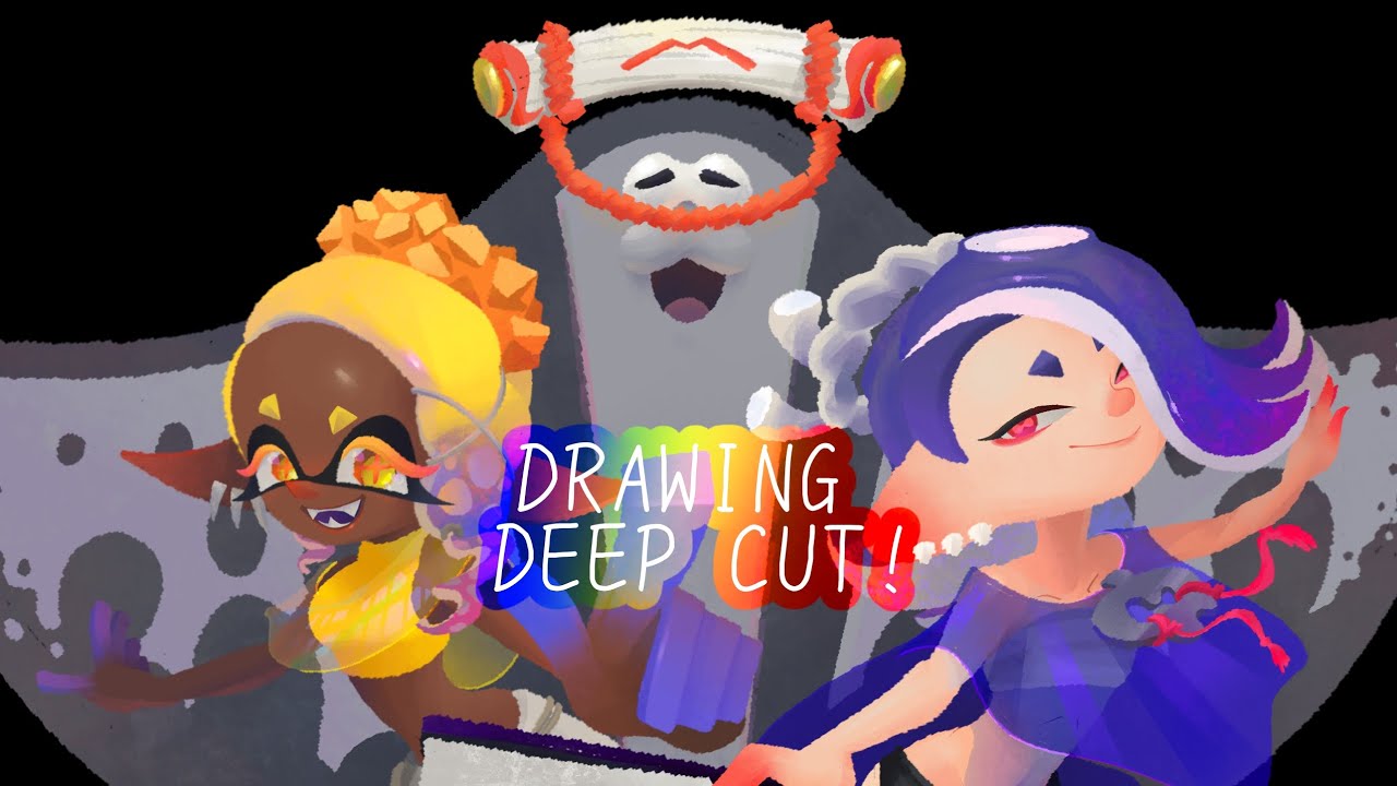 Drawing Deep Cut in Splatoon's Art Style!!! - YouTube