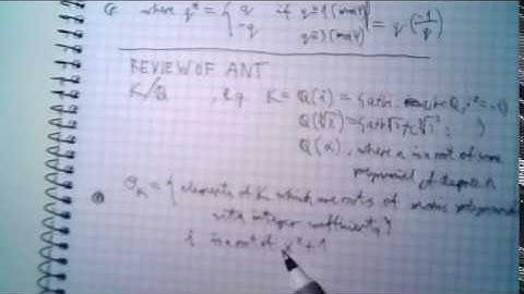Quadratic reciprocity via algebraic number theory - livestream