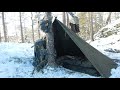 Winter Bushcraft Hike Sweden-Norway// Solo Recon + Group Camp