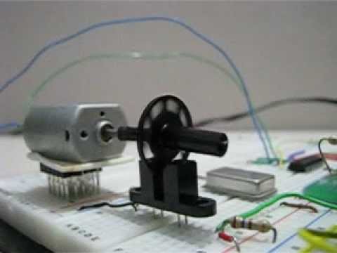 Close up of motor at 300 rpm in slow motion - YouTube