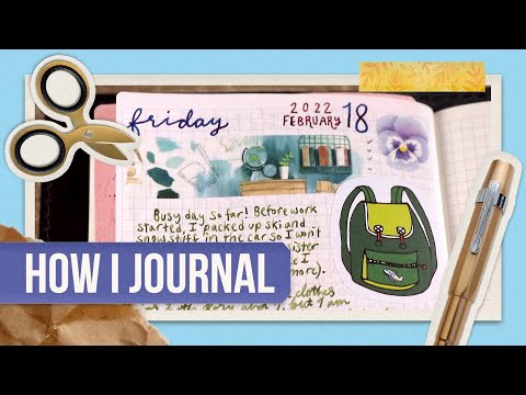 Journaling with Fountain Pens and Stickers on Tomoe River Paper