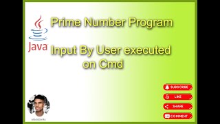 Prime number program in java | write a program to find prime number | User Input