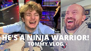 AMAZING VLOG! TommyInnit Am I Strong Enough For Ninja Warrior? (REACTION!) TommyVlog | Tom Simons