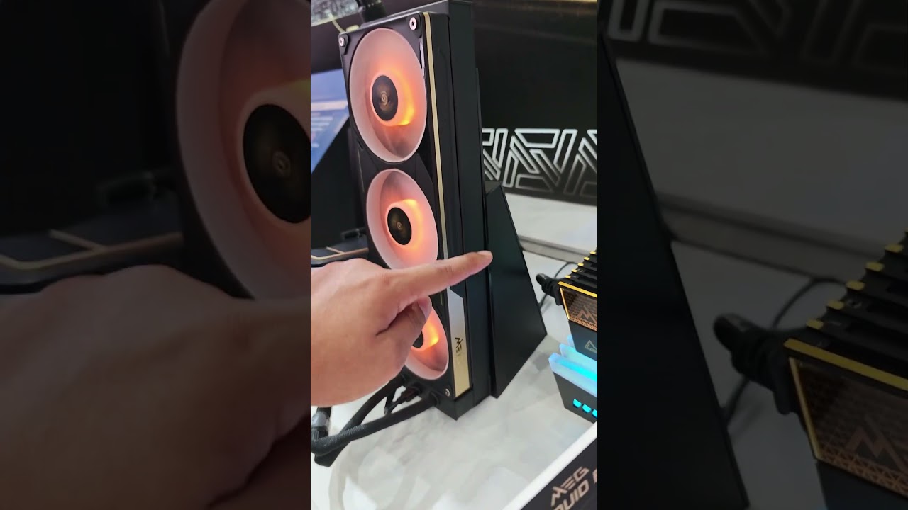ชุดน้ำ MEG จอโค้ง ขอบทอง หรูหรา ประกอบออกมาโคตรอลังการ #COMPUTEX2026 #MSI