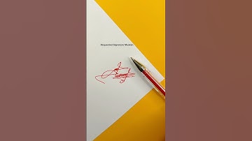 Muskan Signature Design | How To Sign The Letter M #shorts