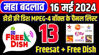 DD Free Dish MPEG-4 HD Set Top Box Latest Channel List | 16 May 2024 Update | New & Deleted Channels