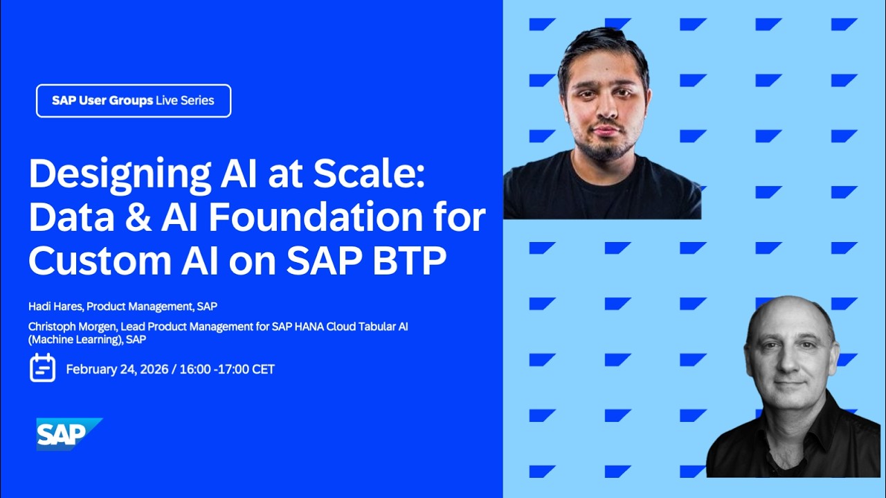 Designing AI at Scale: Data & AI Foundation for Custom AI on SAP BTP ✨