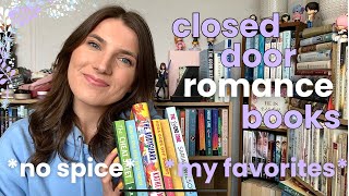 my favorite romance books with no spice🔥closed door romance book recommendations