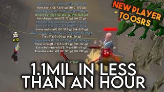 Making 1Mil GP In An Hour With The Toxic SOTD At Green Dragon Bots - OSRS Wildy Pking
