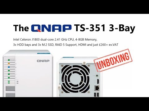 Unboxing the QNAP TS-351 3-Bay RAID 5 NAS with HDMI, Intel CPU and NVMe SSD