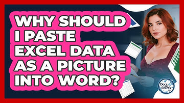 Why Should I Paste Excel Data As A Picture Into Word? - Docs and Sheets Pro