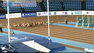 Campeonato de Europa Indoor Atletismo. Semifinales 60 metros M45. Madrid 2018.