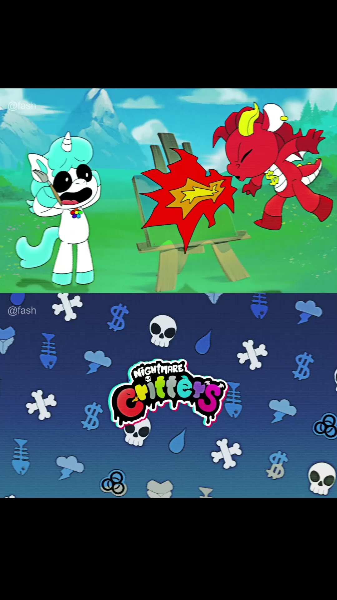 Nightmare Critters Cartoon Intro  (FASH Animation)