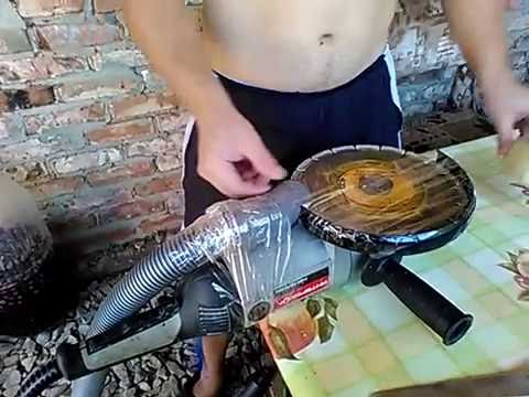Пилим бетон без пыли
