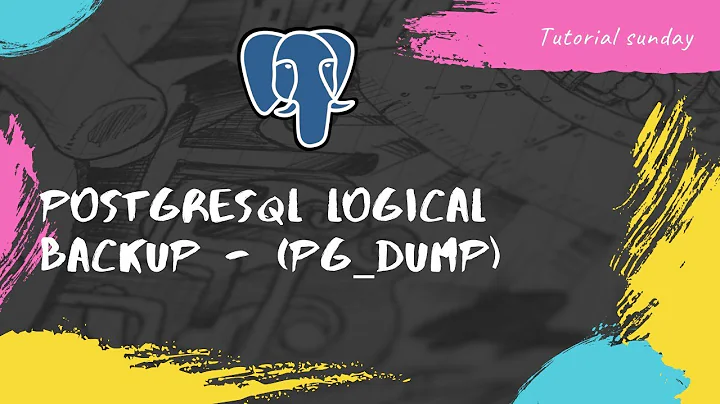 PostgreSQL Logical Backup-Pg-dump| How to take backup using pg_dump