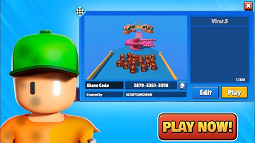 I CREATE MY OWN MAP IN STUMBLE GUYS | PLAY NOW 👀 | MY OWN MAP GAMEPLAY |