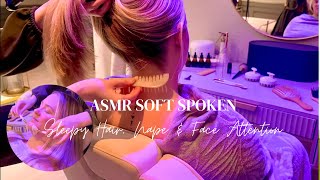 ASMR Soft Spoken Nape Attention, Wooden Brushes and Scalp Massage For a Good Sleep. screenshot 2