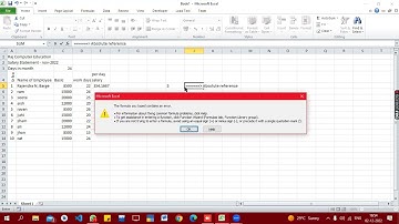 Excel: Relative and Absolute Cell References