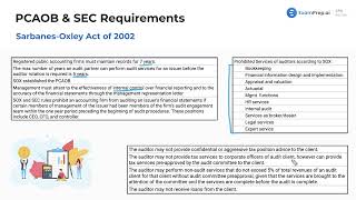 Recap of Sarbanes-Oxley Act of 2002 [CPA Prep]