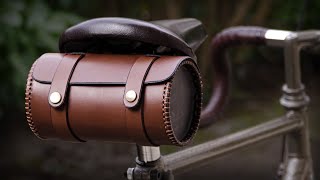 : Round Leather Bicycle Bag DIY