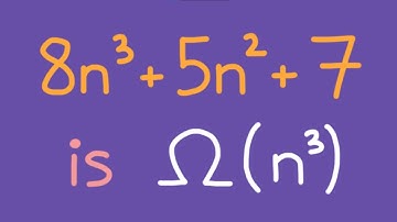 Prove 8n^3 + 5n^2 + 7 is Ω(n^3) - Big Omega Example