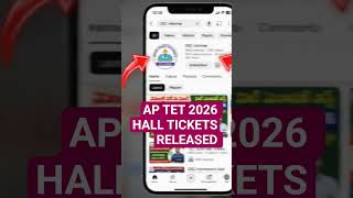 How to download APTET hall tickets in mobile phone , #dsc #upscaleresale #tet #aptet2026