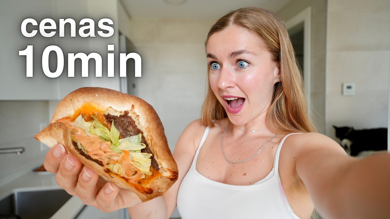 3 cenas SANAS para cuando NO TIENES TIEMPO | Recetas FÁCILES y RÁPIDAS para PERDER GRASA 🔥