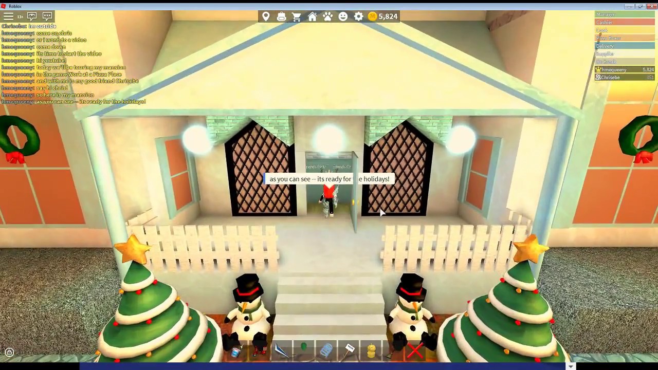 Tour My Mansion In Work At A Pizza Place Youtube - decorating my new mansion roblox work at a pizza place youtube